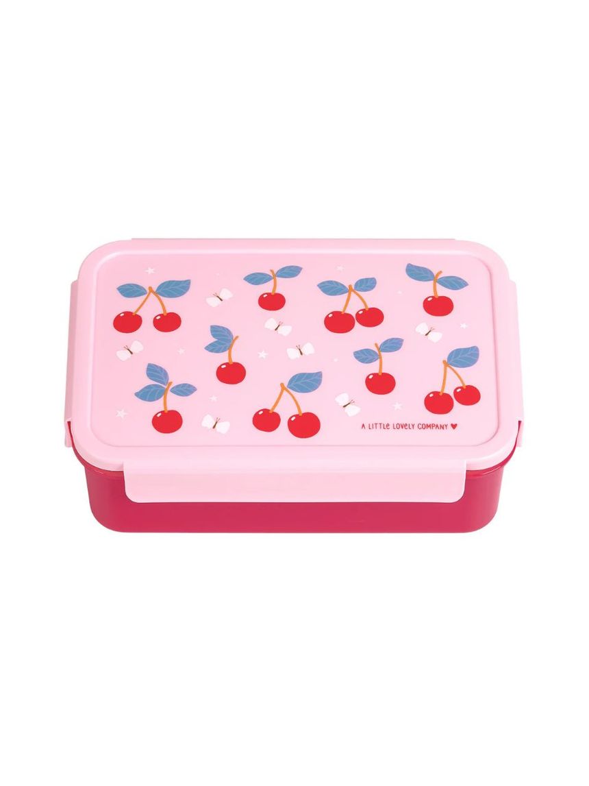A little lovely company δοχείο φαγητού bento με χωρίσματα 1200ml cherries bbchpi78 - A LITTLE LOVELY COMP
