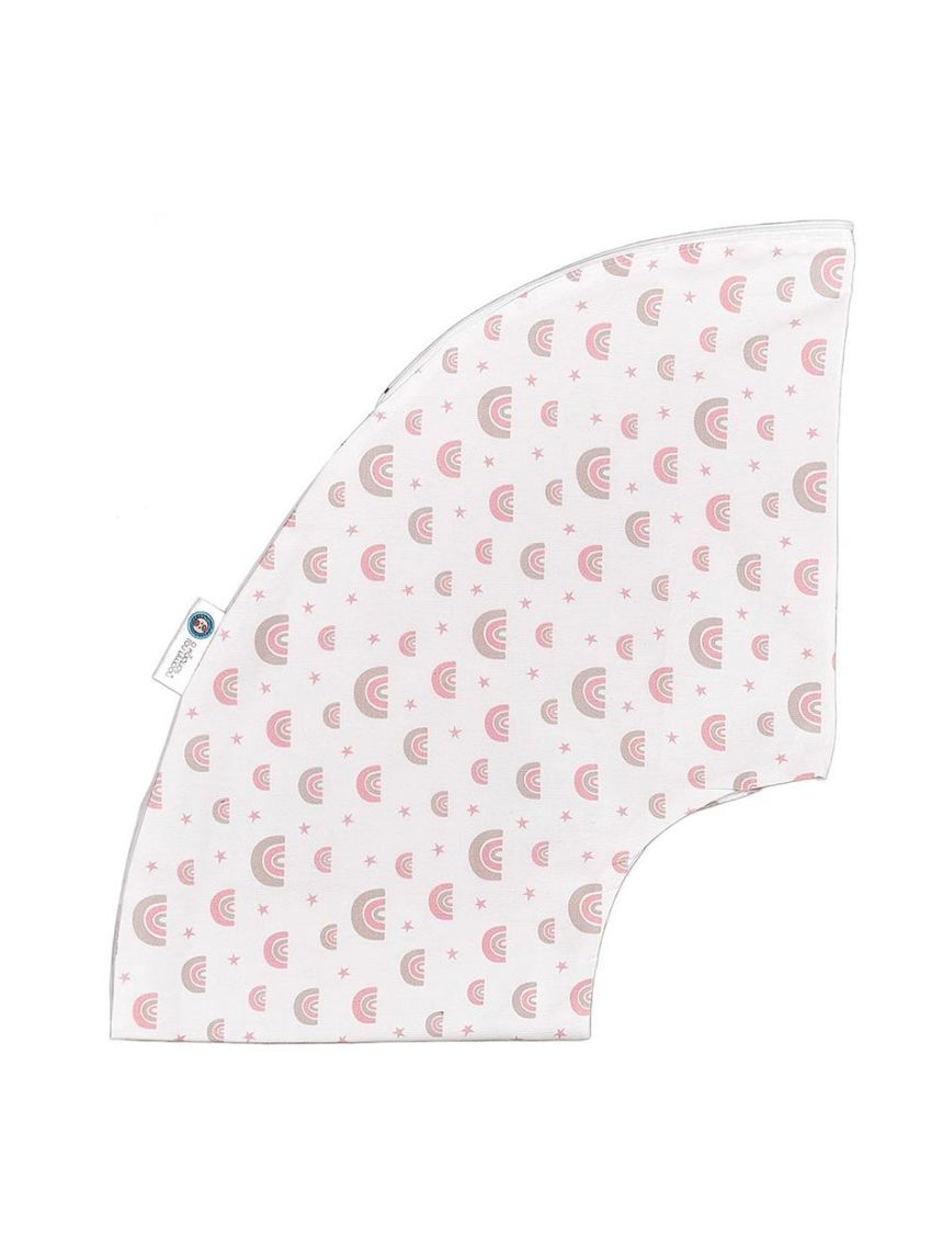 ο κόσμος του μωρού βαμβακερή θήκη μαξιλαριού θηλασμού "rainbow" ροζ 90141 - O KOSMOS TOU MOROU