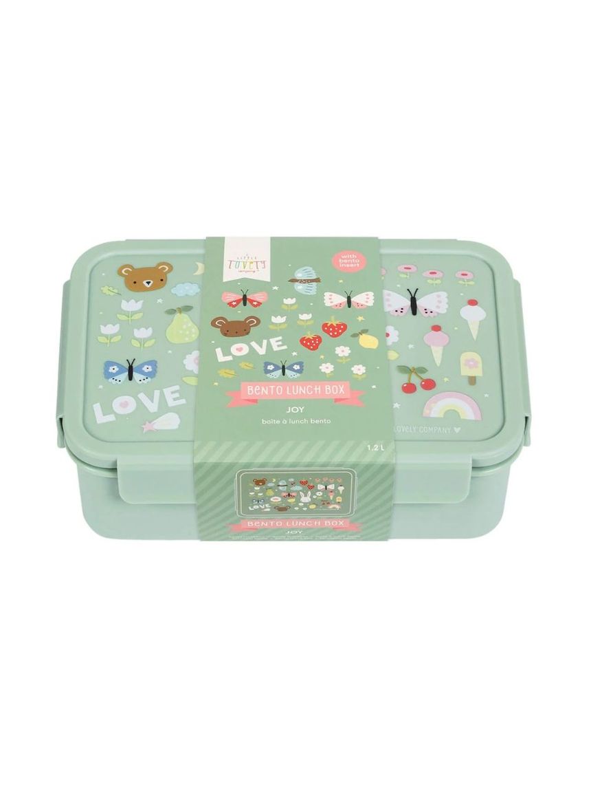 A little lovely company δοχείο φαγητού bento με χωρίσματα 1200ml joy sbjomu57 - A LITTLE LOVELY COMP