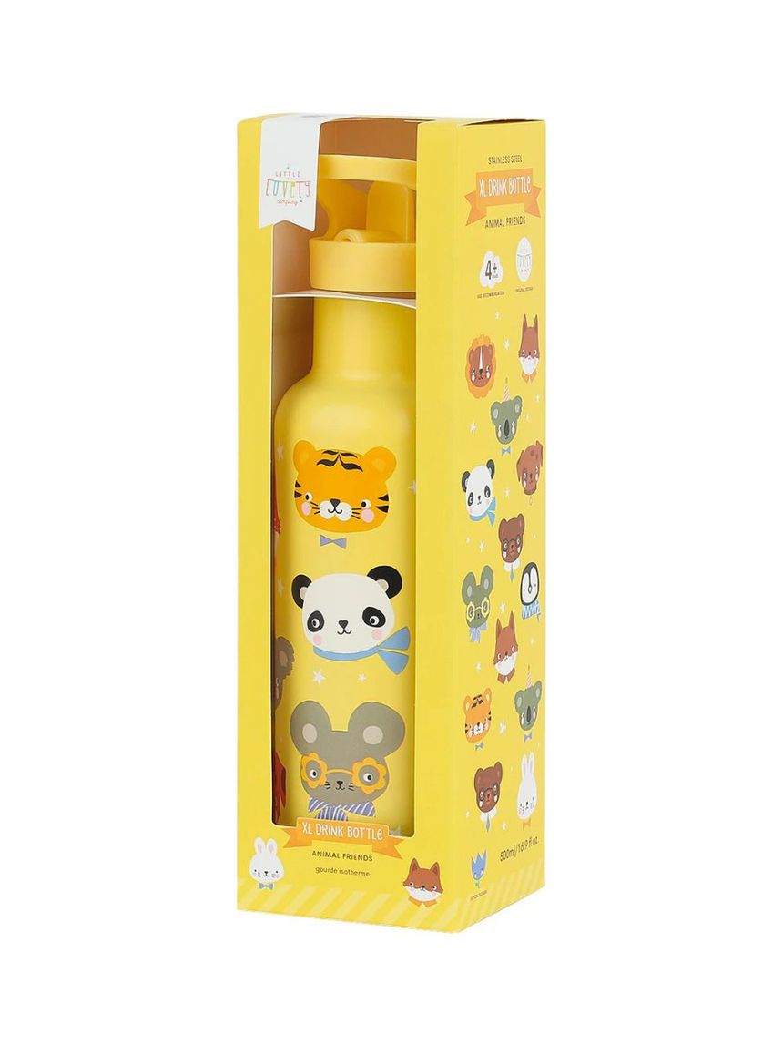 A little lovely company μπουκάλι θερμός με διπλό τοίχωμα από ανοξείδωτο ατσάλι 350ml animal friends dbssaf87 - A LITTLE LOVELY COMP