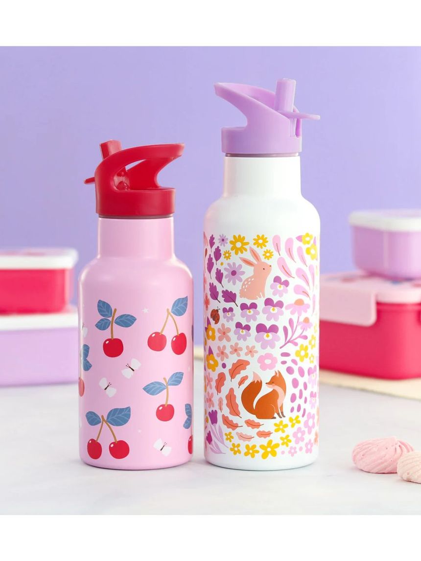 A little lovely company μπουκάλι θερμός με διπλό τοίχωμα από ανοξείδωτο ατσάλι 350ml cherries dbssch88 - A LITTLE LOVELY COMP