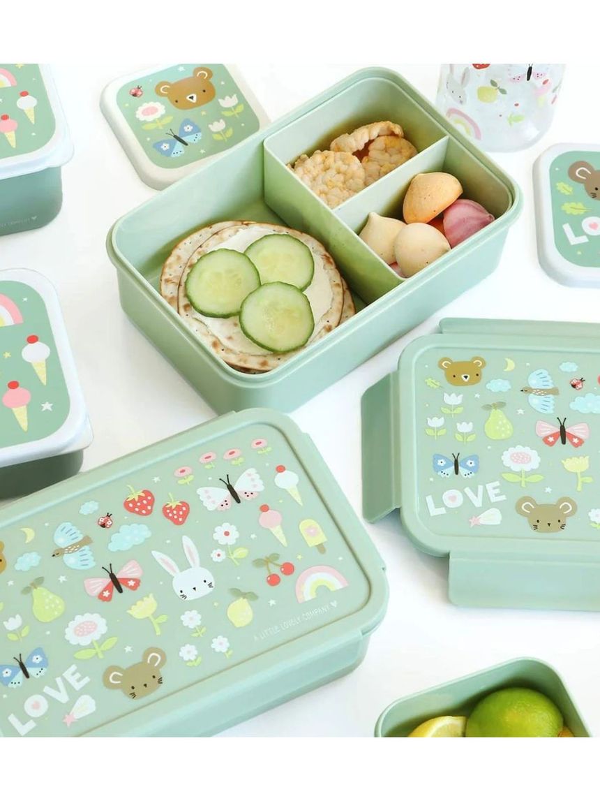 A little lovely company δοχείο φαγητού bento με χωρίσματα 1200ml joy sbjomu57 - A LITTLE LOVELY COMP