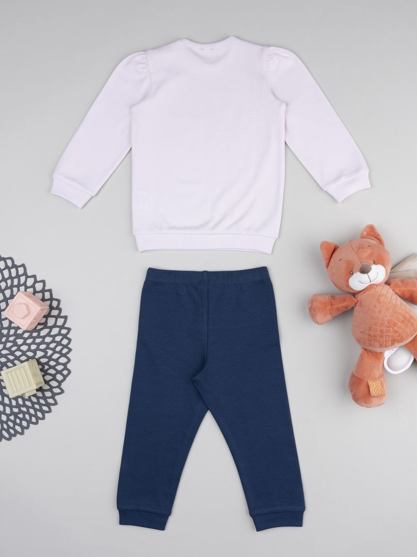 βρεφική πιτζάμα λιλά/μπλε με μονόκερο για κορίτσι - Prénatal