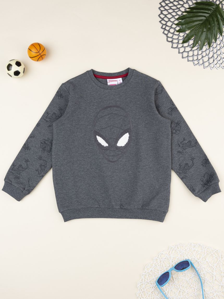 παιδική μπλούζα φούτερ γκρι spiderman για αγόρι - Prénatal