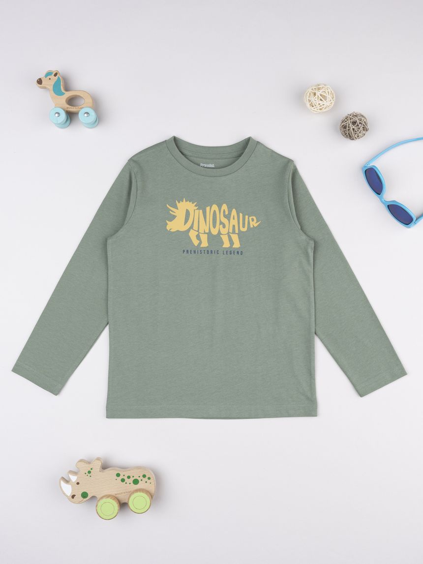 παιδική μπλούζα λαδί dinosaur για αγόρι - Prénatal