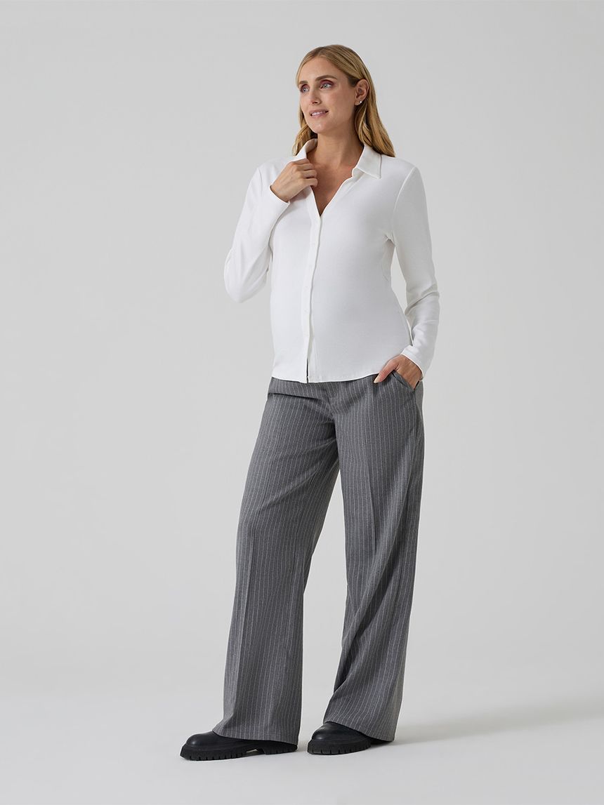 γυναικείο πουκάμισο εγκυμοσύνης/θηλασμού λευκό - Prénatal