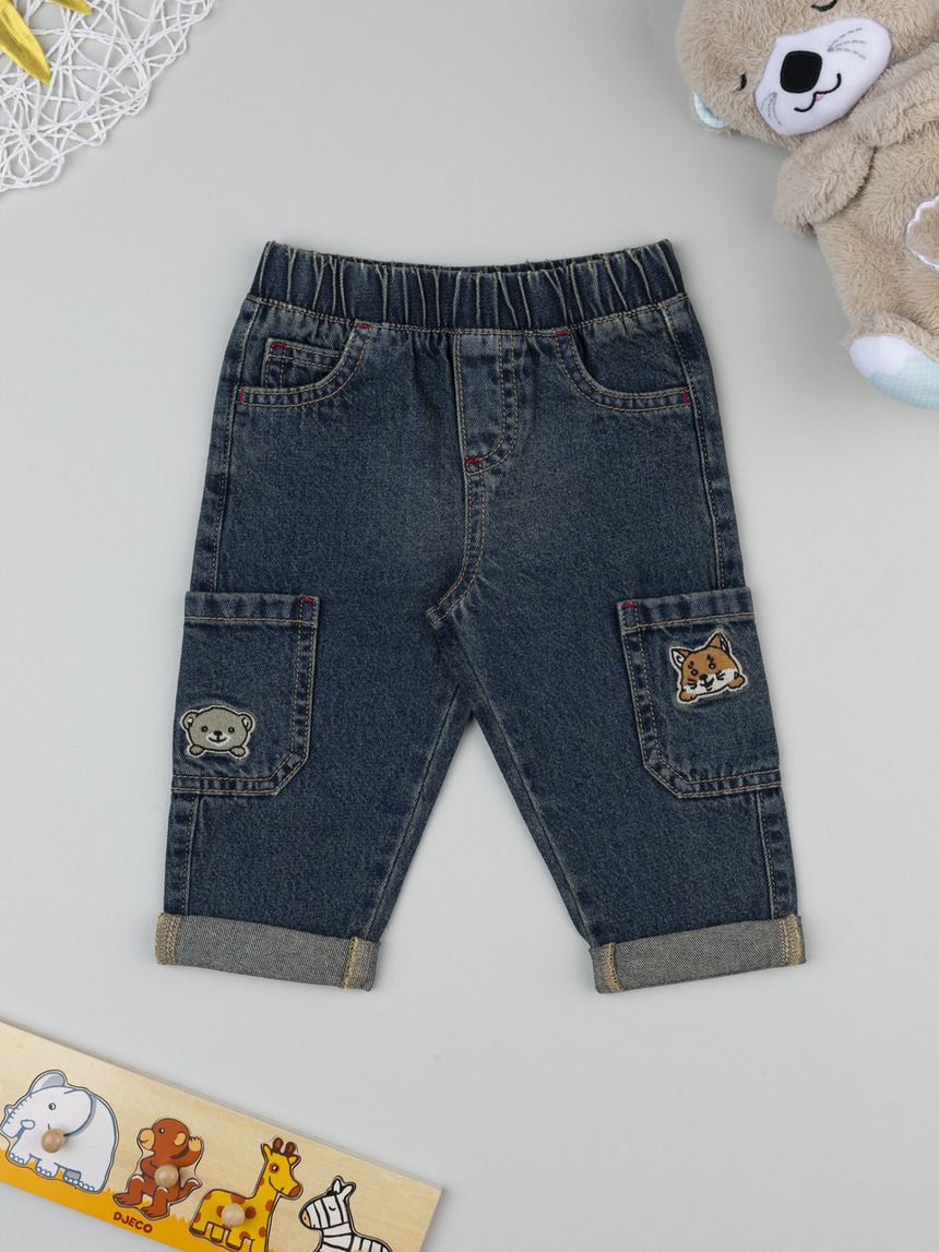 βρεφικό τζιν παντελόνι camp για αγόρι - Prénatal