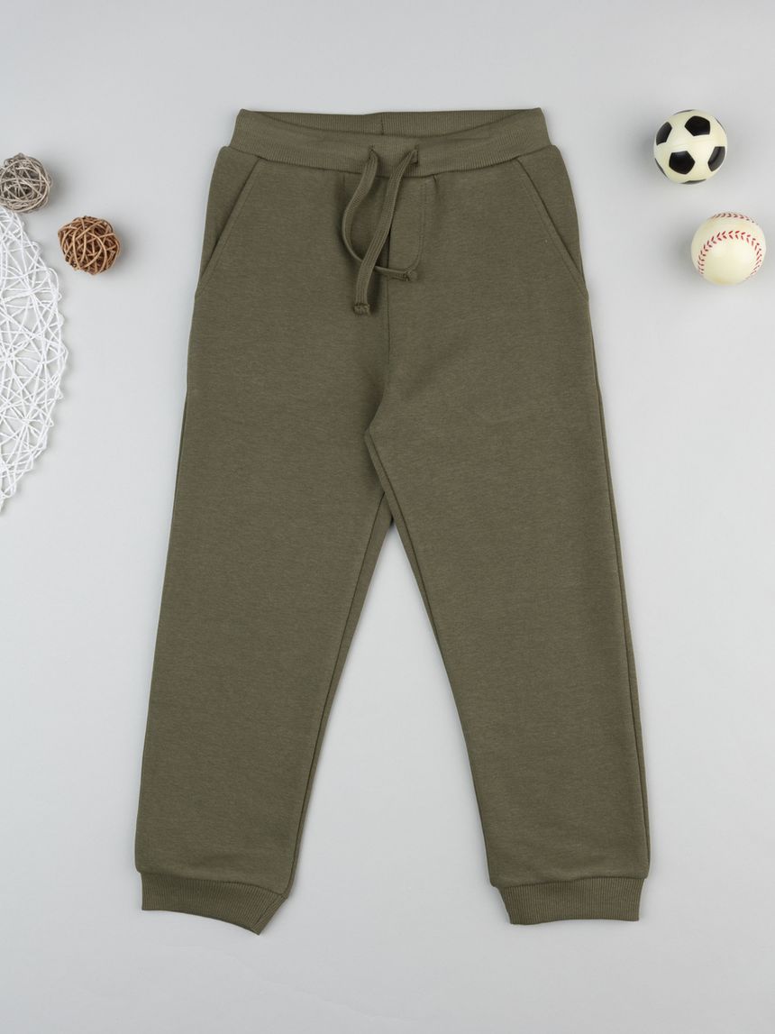 παιδικό παντελόνι φόρμας χακί για αγόρι - Prénatal