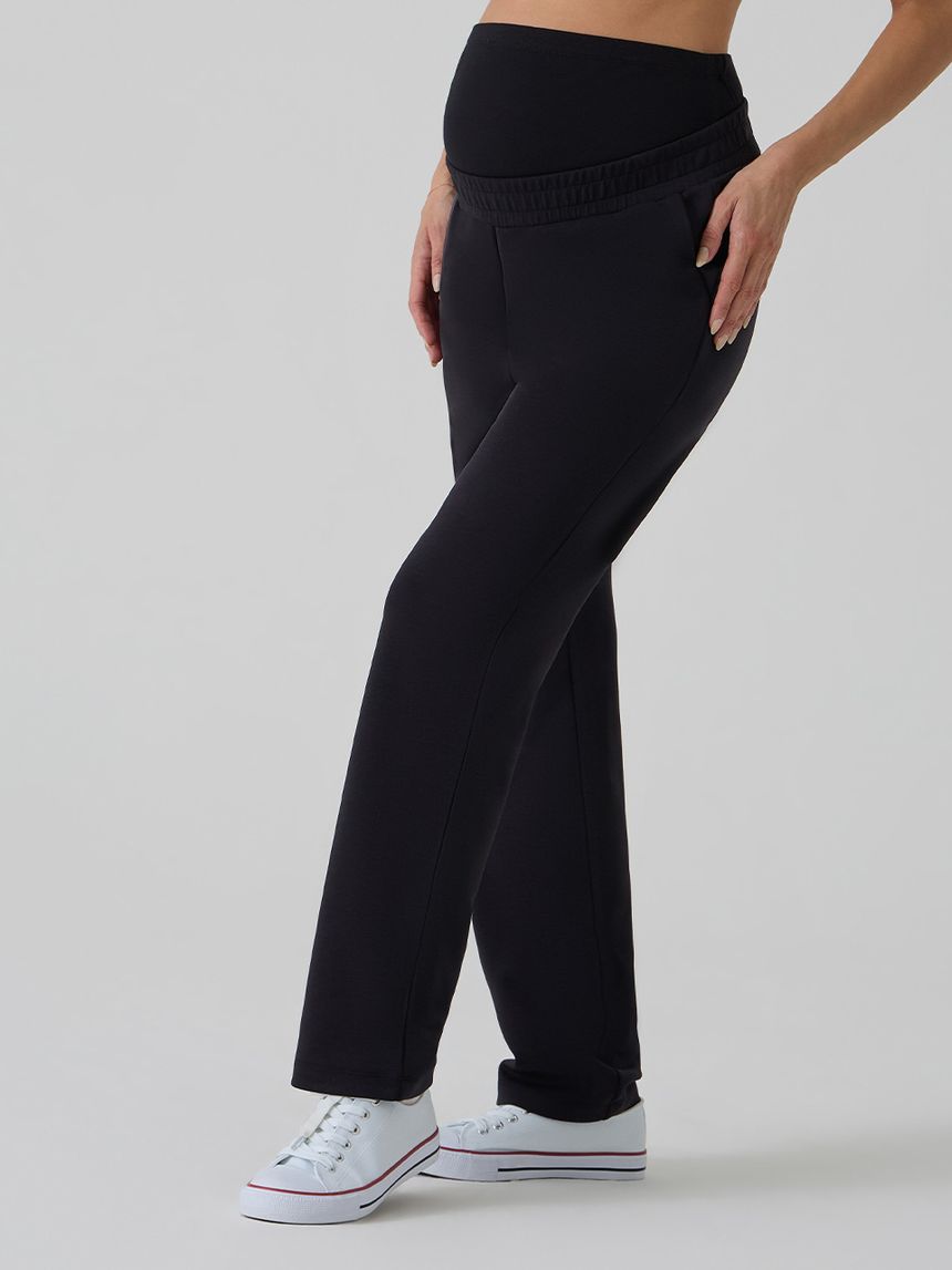 γυναικείο παντελόνι φούτερ εγκυμοσύνης μαύρο - Prénatal