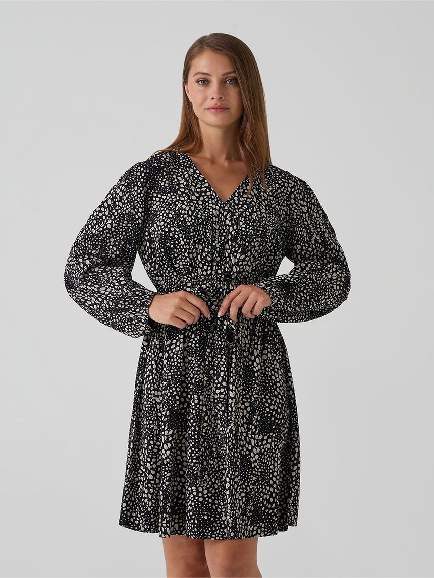 γυναικείο φόρεμα εγκυμοσύνης/θηλασμού animal print - Prénatal