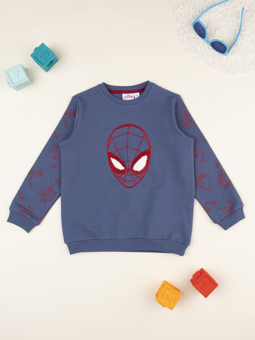 παιδική μπλούζα φούτερ μπλε spiderman για αγόρι - Prénatal