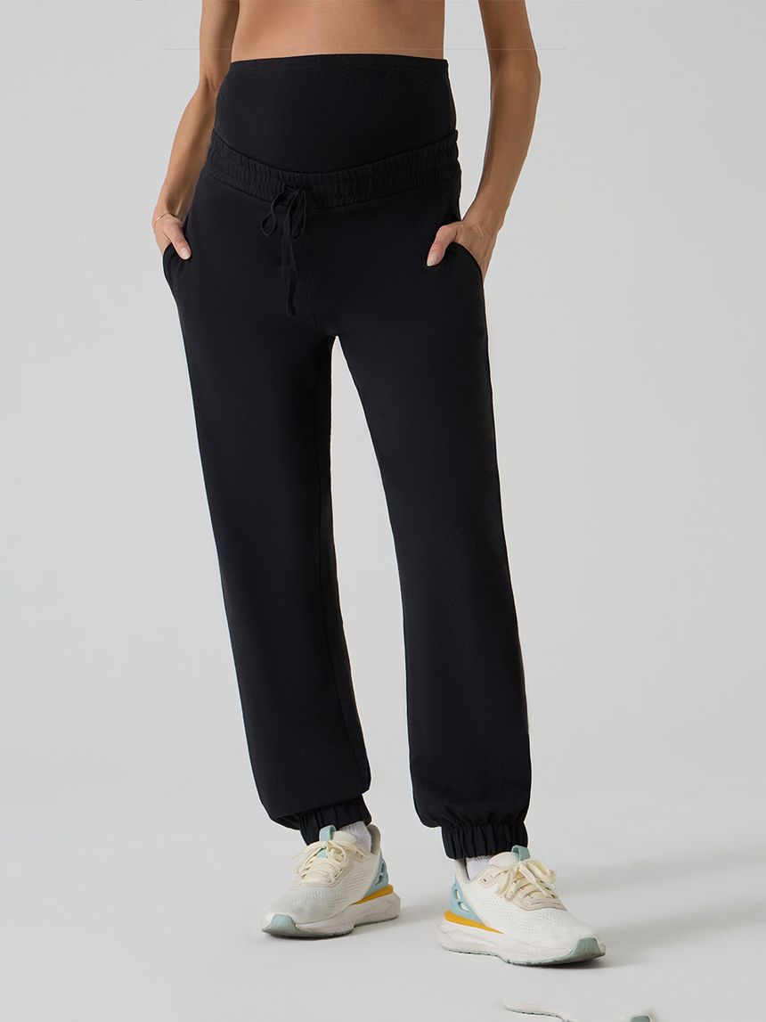 γυναικείο παντελόνι φόρμας εγκυμοσύνης μαύρο - Prénatal