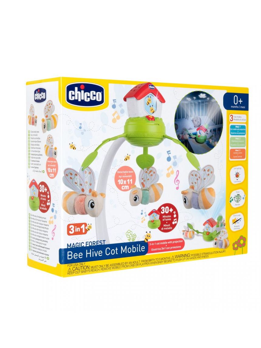 Chicco βρεφικό παιχνίδι κούνιας καρουζέλ 0m+ μελισσούλες y01-11080-00 - Chicco