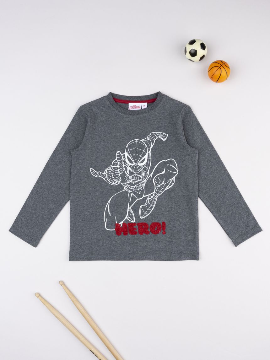 παιδική μπλούζα γκρι spiderman για αγόρι - Prénatal