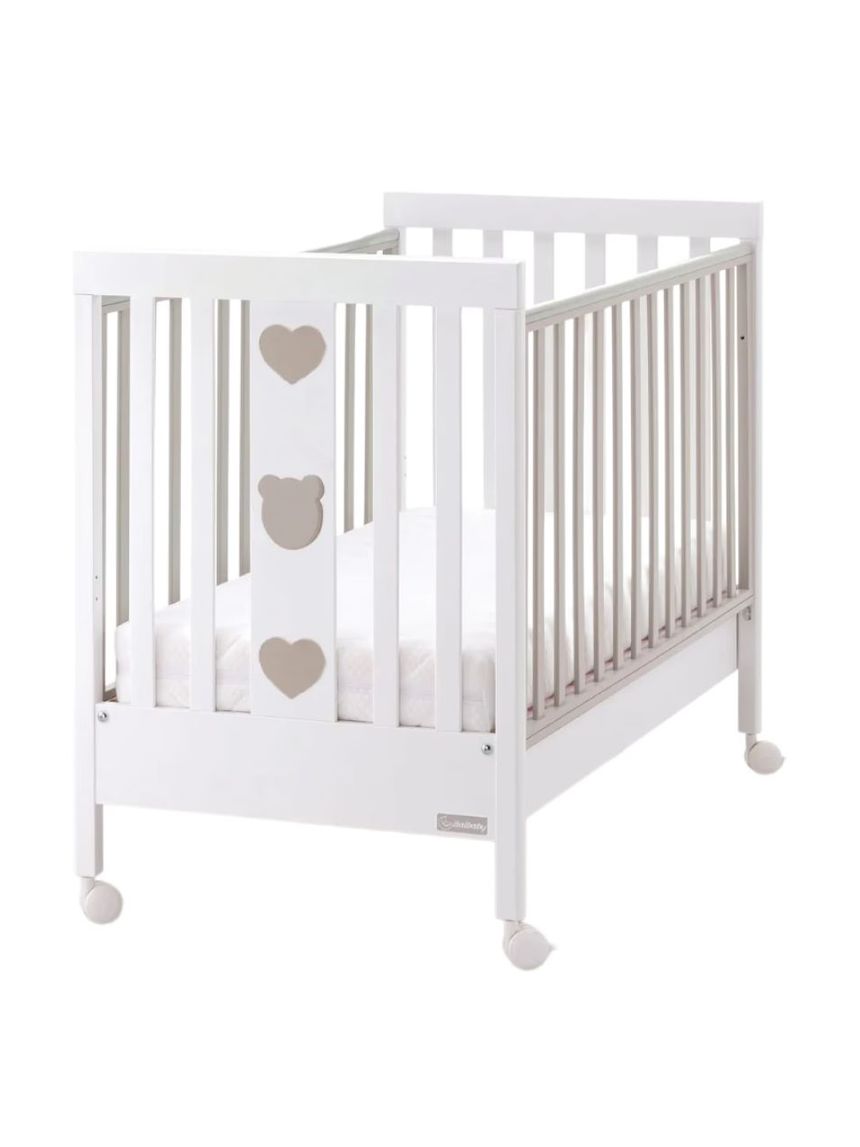 Italbaby παιδικό κρεβάτι με σπριντίνες & συρτάρι bear tortora - italbaby