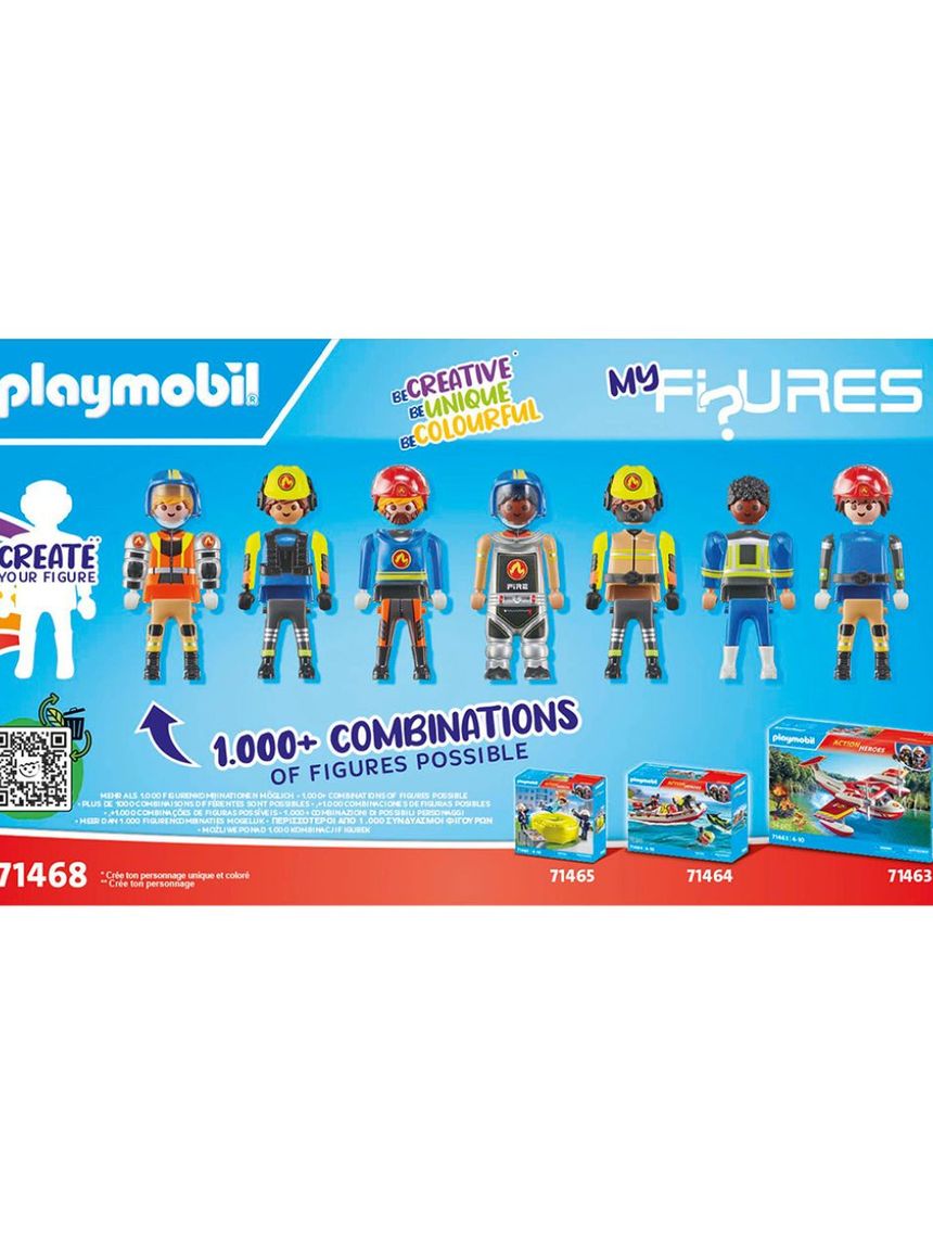Playmobil action heroes my figures επιχείρηση πυροσβεστικής 71468 - Playmobil