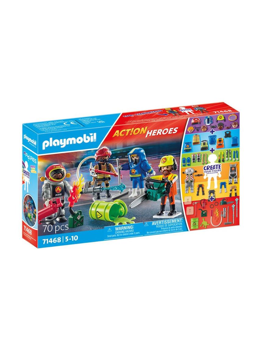 Playmobil action heroes my figures επιχείρηση πυροσβεστικής 71468 - Playmobil