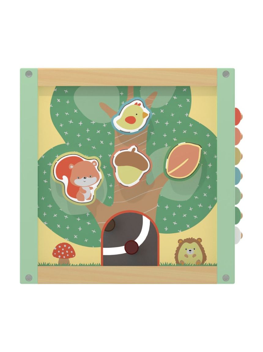 Wood ’n play maxi ξύλινος κύβος δραστηριοτήτων 18m+ - Wood'N Play