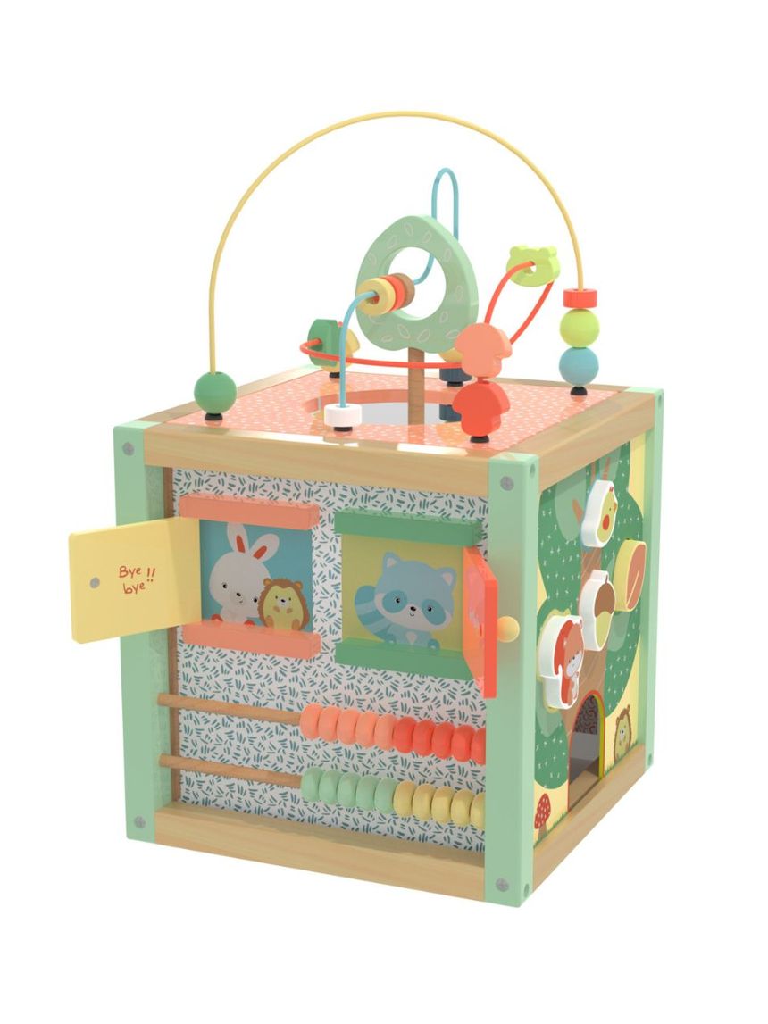 Wood ’n play maxi ξύλινος κύβος δραστηριοτήτων 18m+ - Wood'N Play