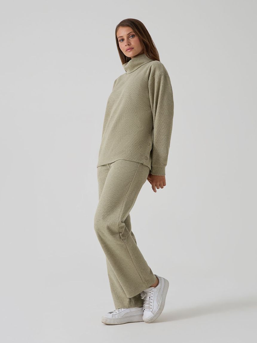 γυναικείο πουλόβερ εγκυμοσύνης/θηλασμού λαδί - Prénatal