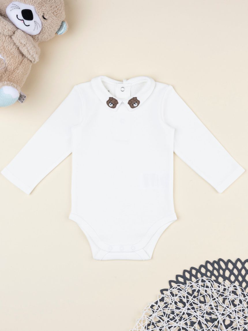 βρεφικό κορμάκι λευκό cute puppies για αγόρι - Prénatal
