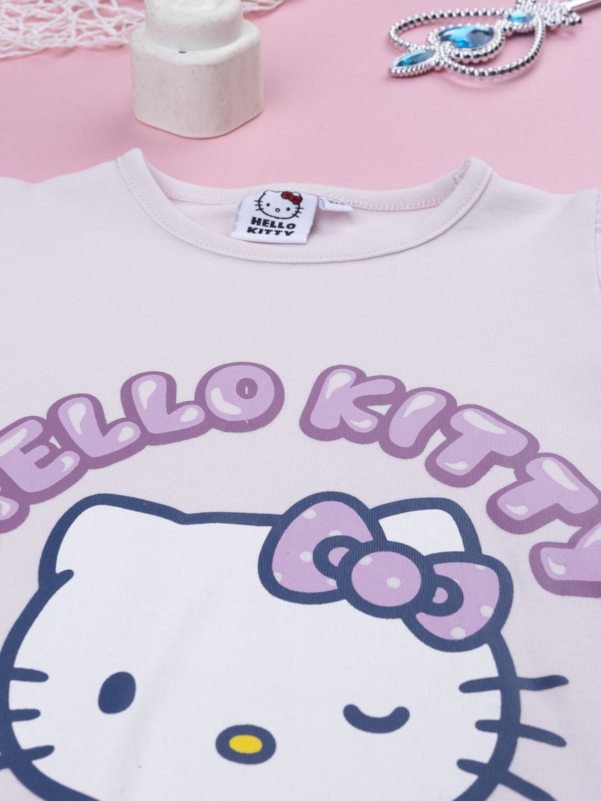 παιδική πιτζάμα ροζ hello kitty για κορίτσι - Prénatal