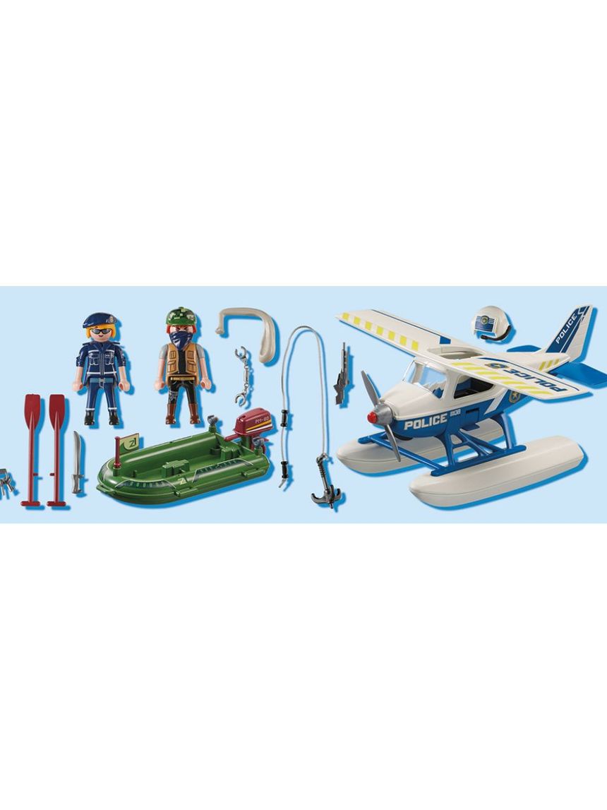 Playmobil city action καταδίωξη λαθρεμπόρου απο αστυνομικό υδροπλάνο 70779 - Playmobil, Playmobil City Action
