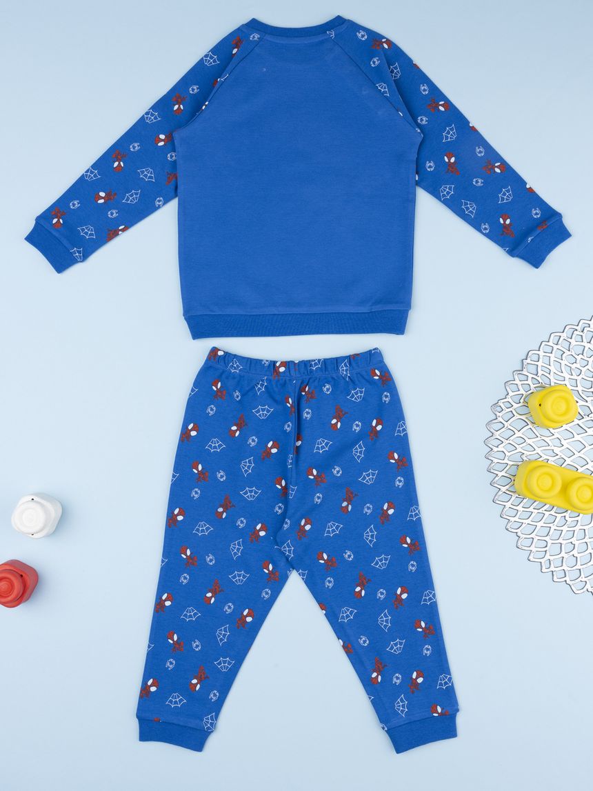 βρεφική πιτζάμα μπλε spiderman για αγόρι - Prénatal