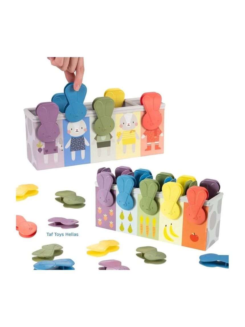 Taf toys παιχνίδι δραστηριοτήτων match & count bunny toy t-13215 - Taf-toys