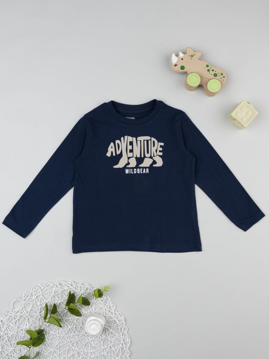 παιδική μπλούζα μπλε adventure για αγόρι - Prénatal