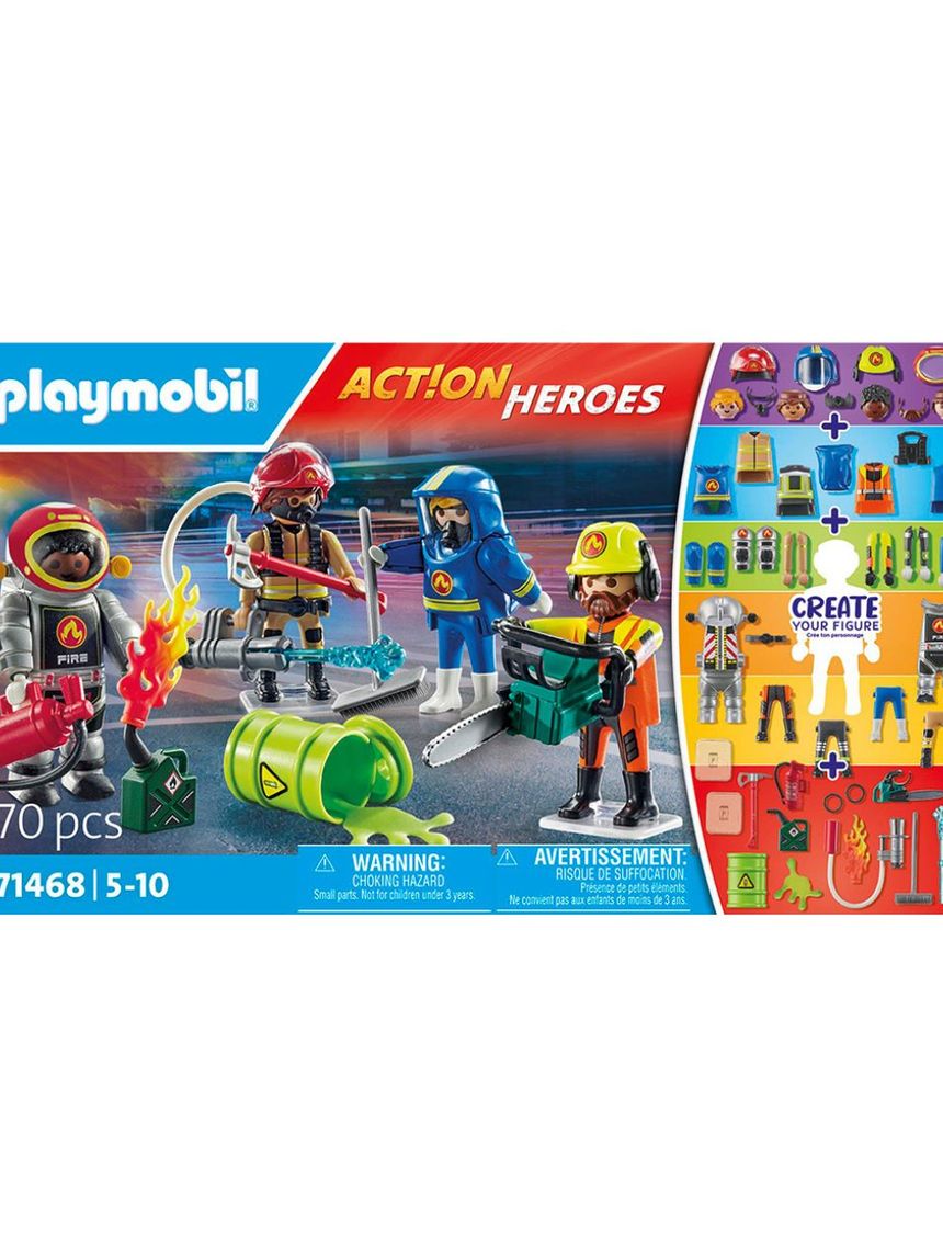 Playmobil action heroes my figures επιχείρηση πυροσβεστικής 71468 - Playmobil