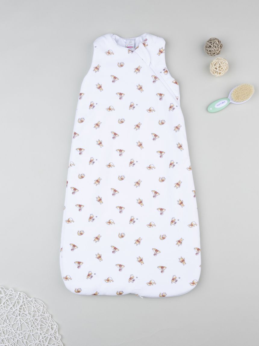 βρεφικός αμάνικος υπνόσακος σενίλ λευκός winnie 2.5 tog - Prénatal