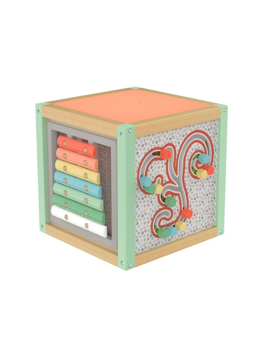 Wood ’n play maxi ξύλινος κύβος δραστηριοτήτων 18m+ - Wood'N Play