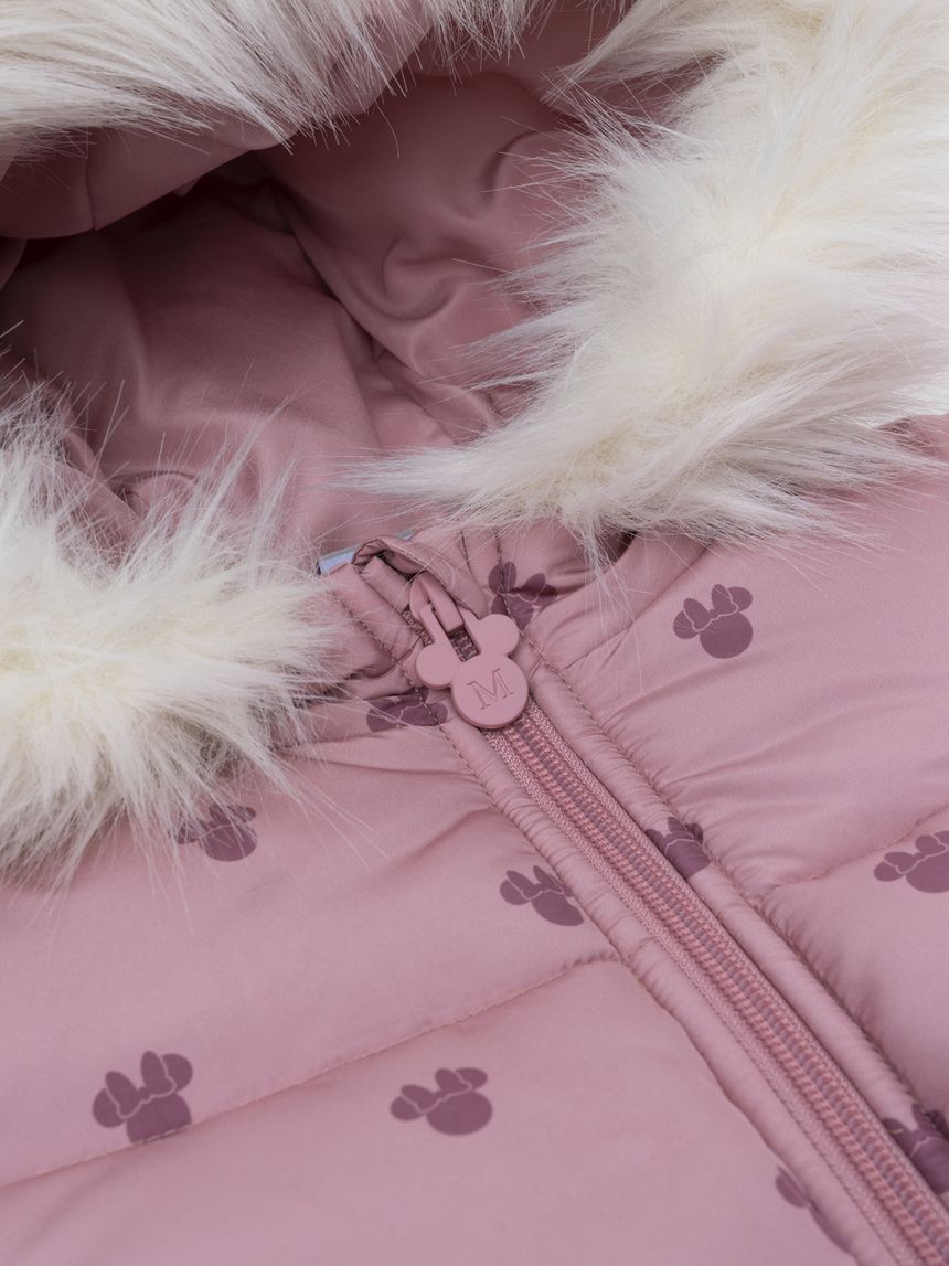 παιδικό μπουφάν puffer ροζ minnie για κορίτσι - Prénatal