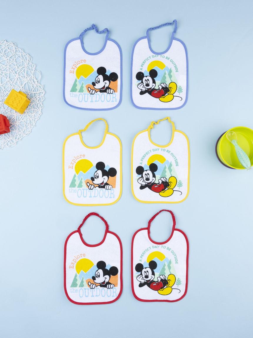βρεφικές σαλιάρες πακέτο x6 mickey για αγόρι - Prénatal