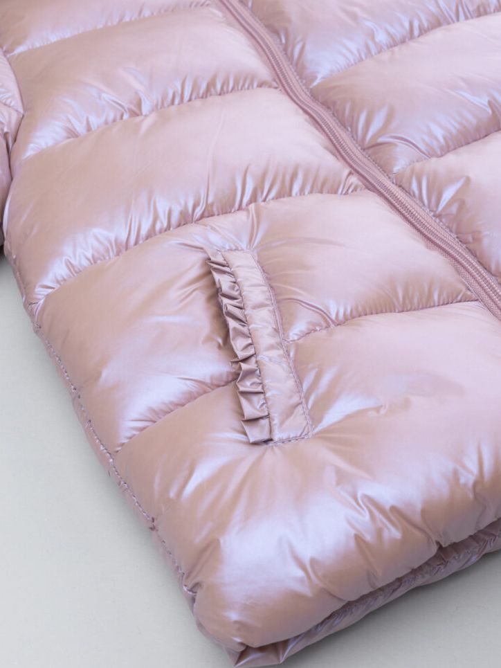 παιδικό μπουφάν puffer ροζ metallic για κορίτσι - Prénatal