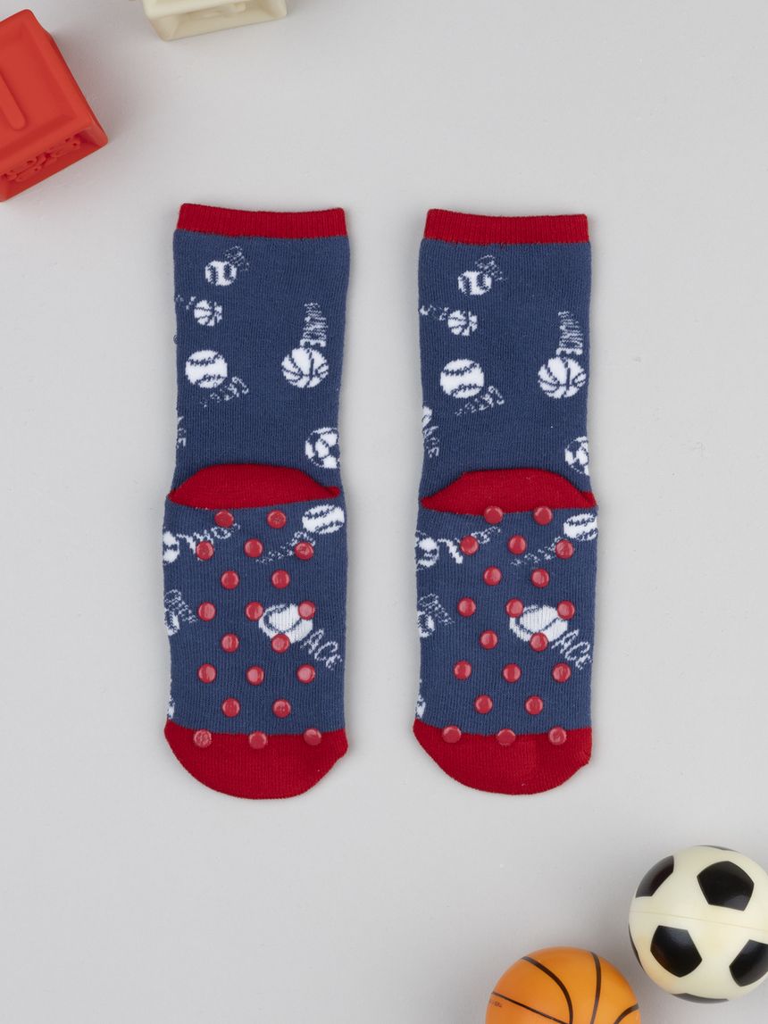 παιδικές αντιολισθητικές κάλτσες sports για αγόρι - Prénatal