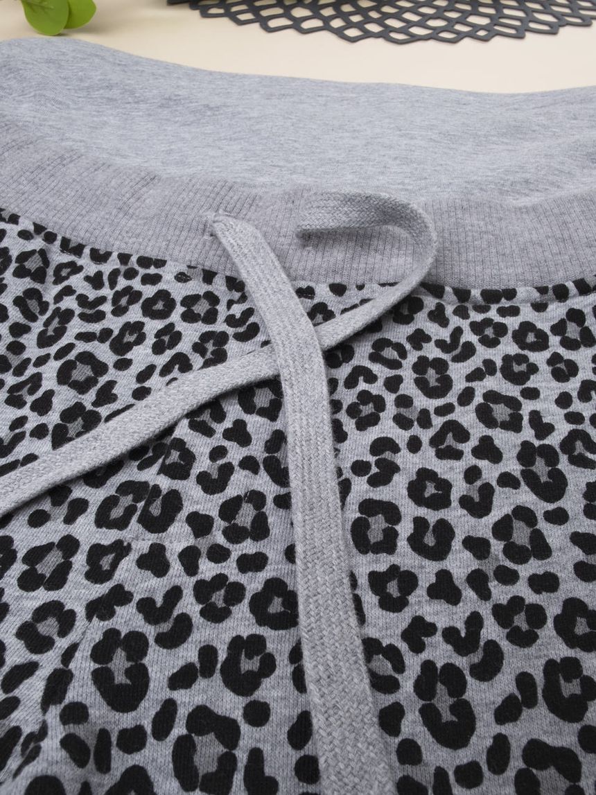 γυναικείο παντελόνι φούτερ εγκυμοσύνης animal print - Prénatal