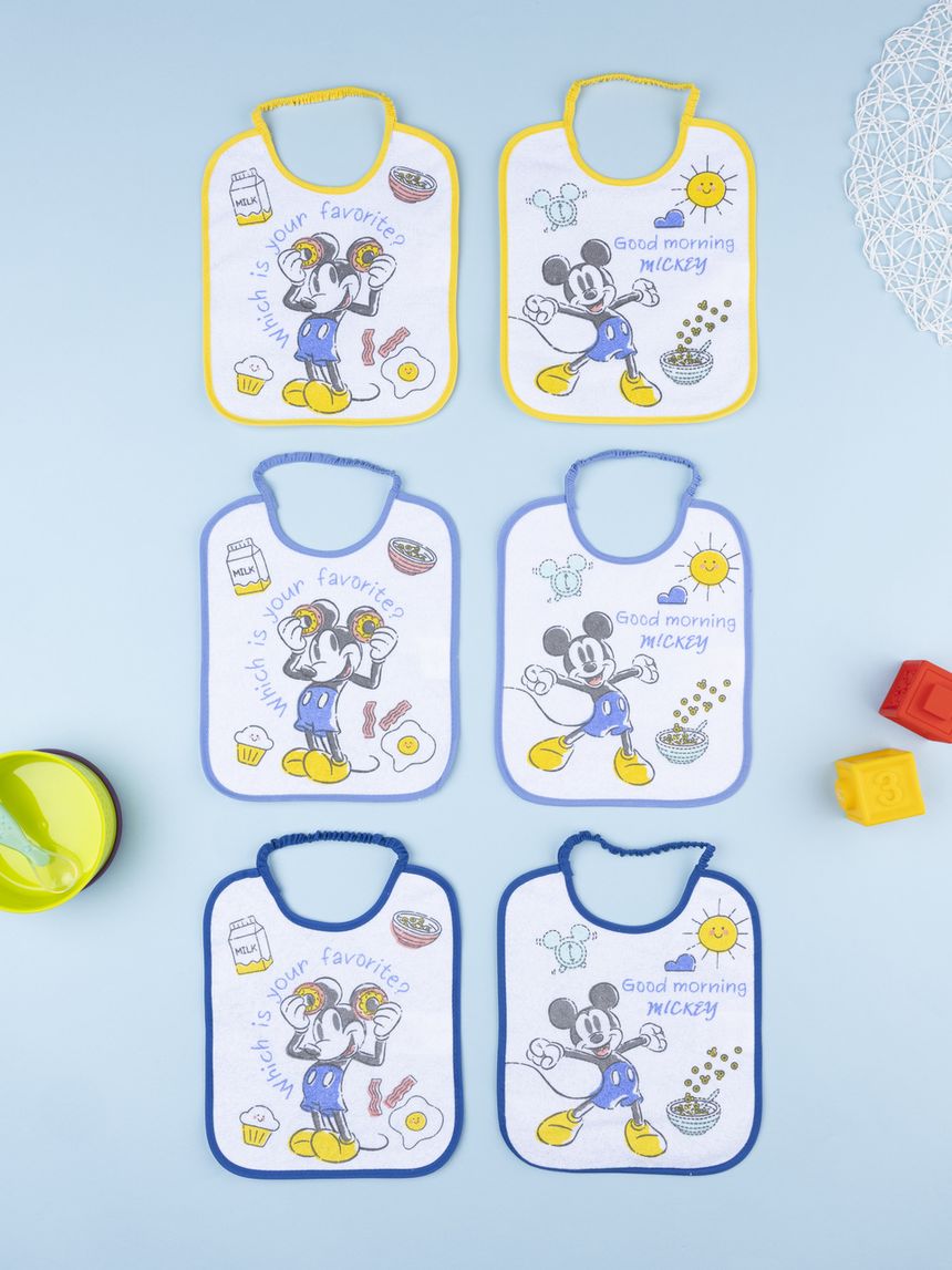 βρεφικές σαλιάρες πακέτο x6 mickey για αγόρι - Prénatal