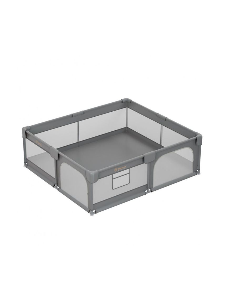 Bebe stars πάρκο για μωρά ορθογώνιο 180x200cm playzen grey 880-200 - Bebe Stars