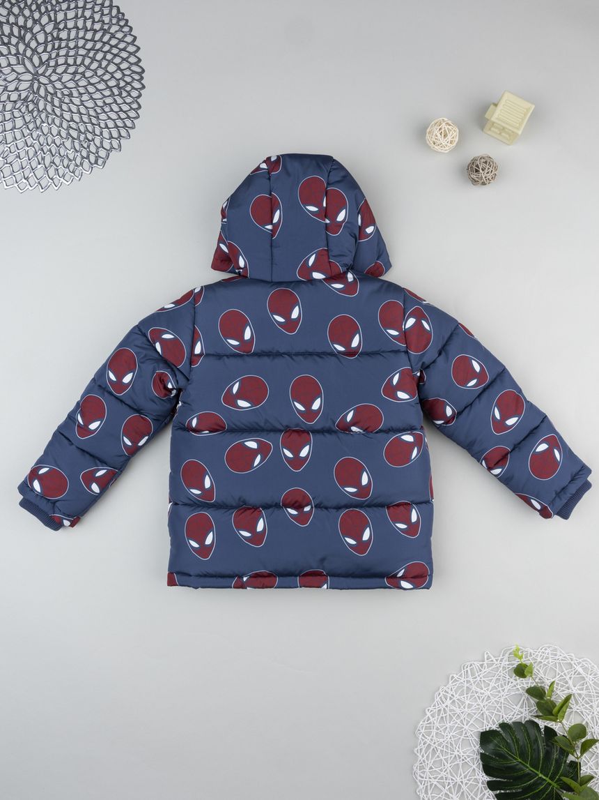 παιδικό μπουφάν puffer μπλε spiderman για αγόρι - Prénatal