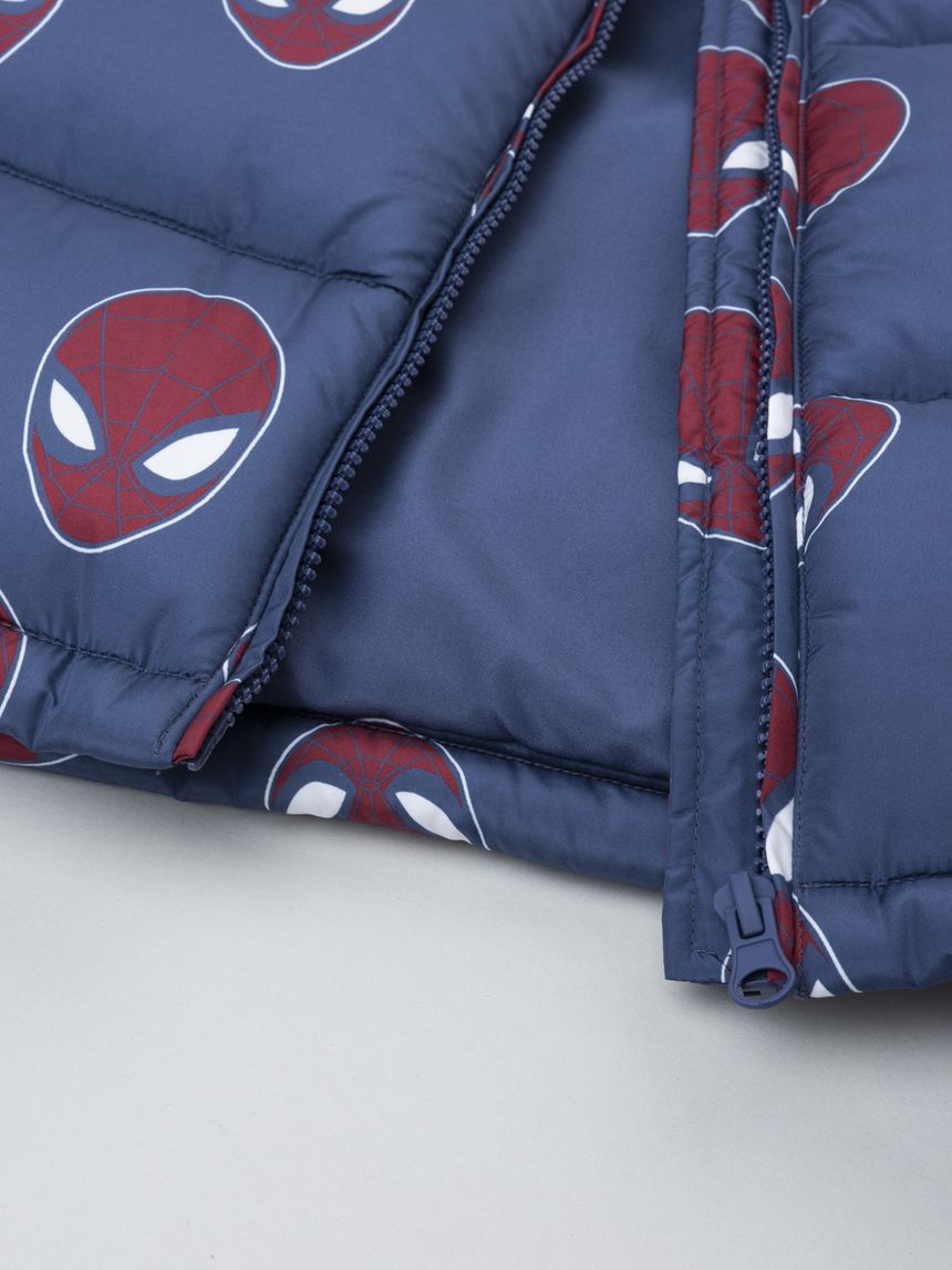 παιδικό μπουφάν puffer μπλε spiderman για αγόρι - Prénatal