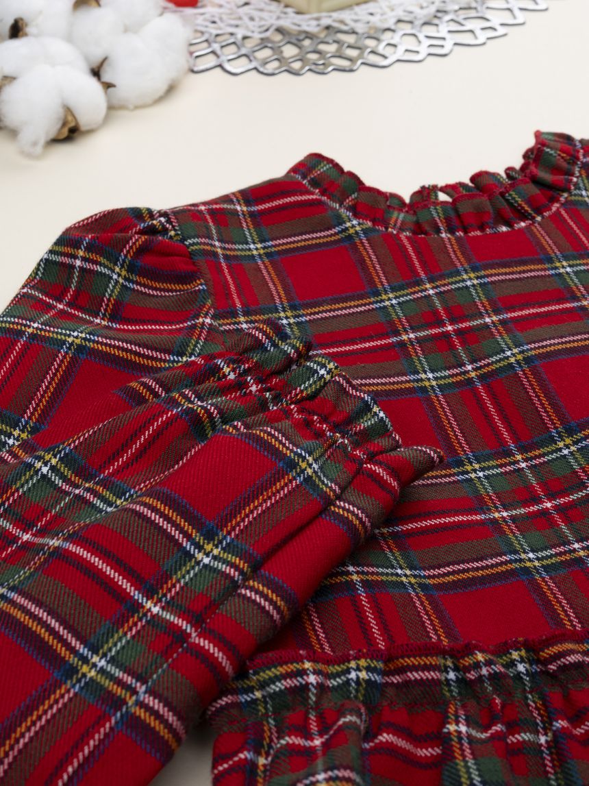 παιδικό φόρεμα καρό με καρδούλες classic για κορίτσι - Prénatal