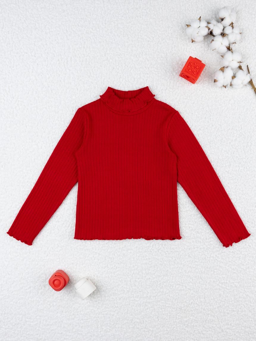 παιδική μπλούζα ζιβάγκο κόκκινη classic για κορίτσι - Prénatal