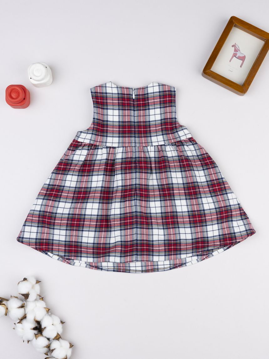 βρεφικό φόρεμα καρό με καρδούλες classic για κορίτσι - Prénatal