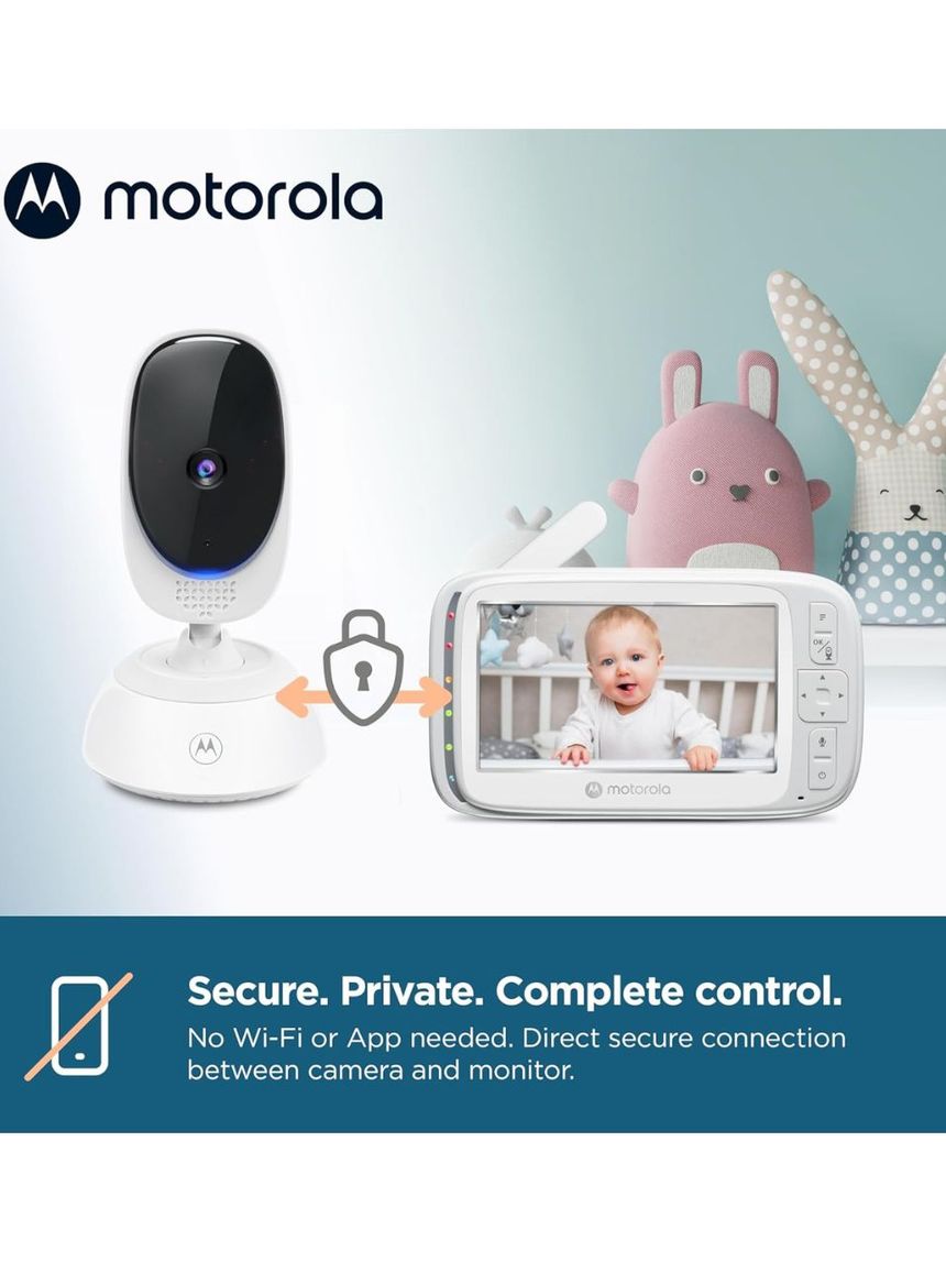 Motorola ενδοεπικοινωνία μωρού με κάμερα & οθόνη 5" m75 - Motorola