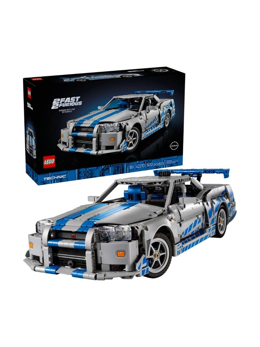 Lego technic 2 fast 2 furious nissan skyline gt-r (r34) 42210 - Lego, Lego Technic