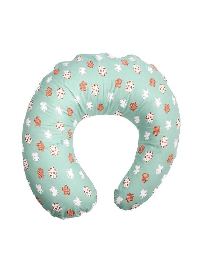 ο κόσμος του μωρού μαξιλάρι θηλασμού με βαμβακερή θήκη clouds πράσινη 90076 - O KOSMOS TOU MOROU