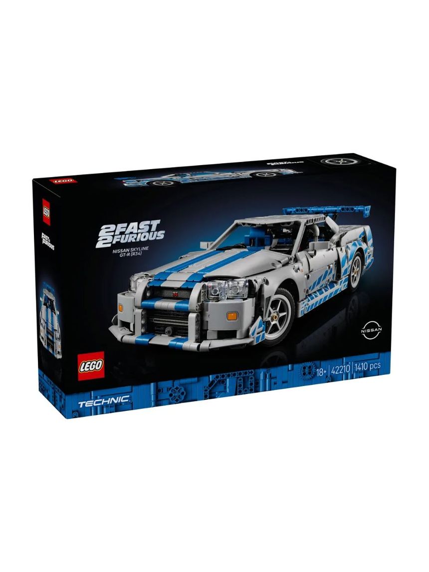 Lego technic 2 fast 2 furious nissan skyline gt-r (r34) 42210 - Lego, Lego Technic