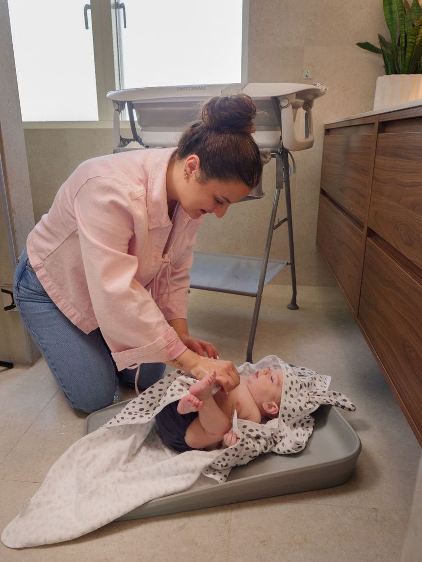 Twistshake βρεφική αλλαξιέρα αφρού faded grey 32-08-79144 - Twistshake